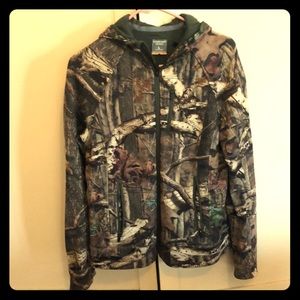 Icebreaker W merino wool camo hoodie